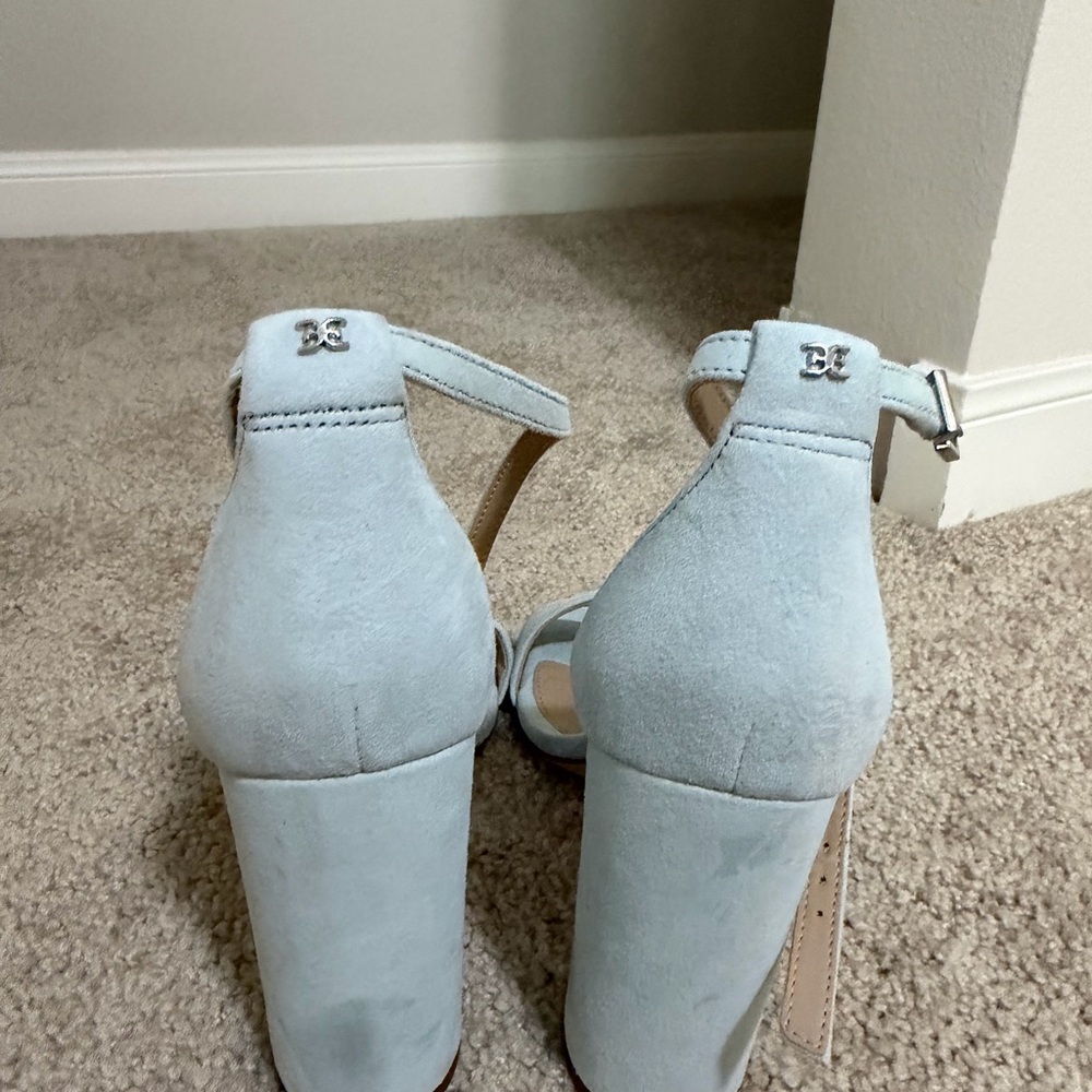 Sam Edelman Light Blue Block Heels - Picture 2 of 4